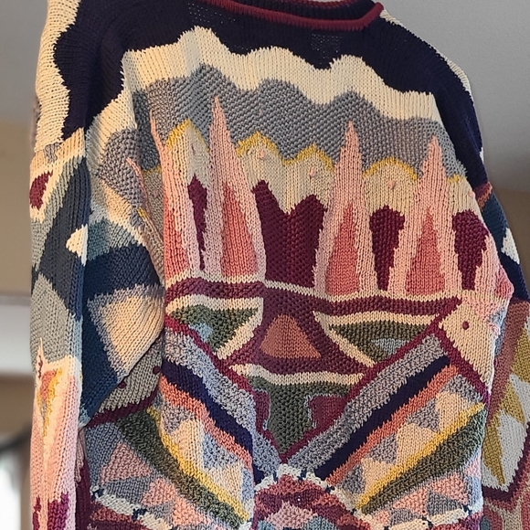 Vintage Purivian Connection 100% Cotton Sweater - Picture 5 of 6